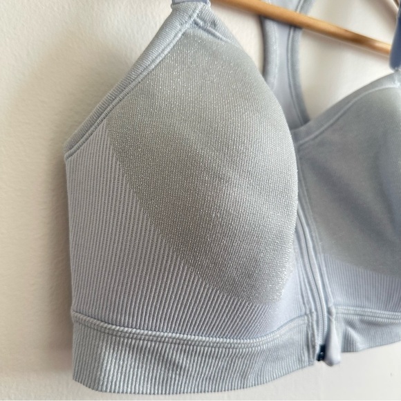 Women's Light Blue Sports Bra - Picture 6 of 7